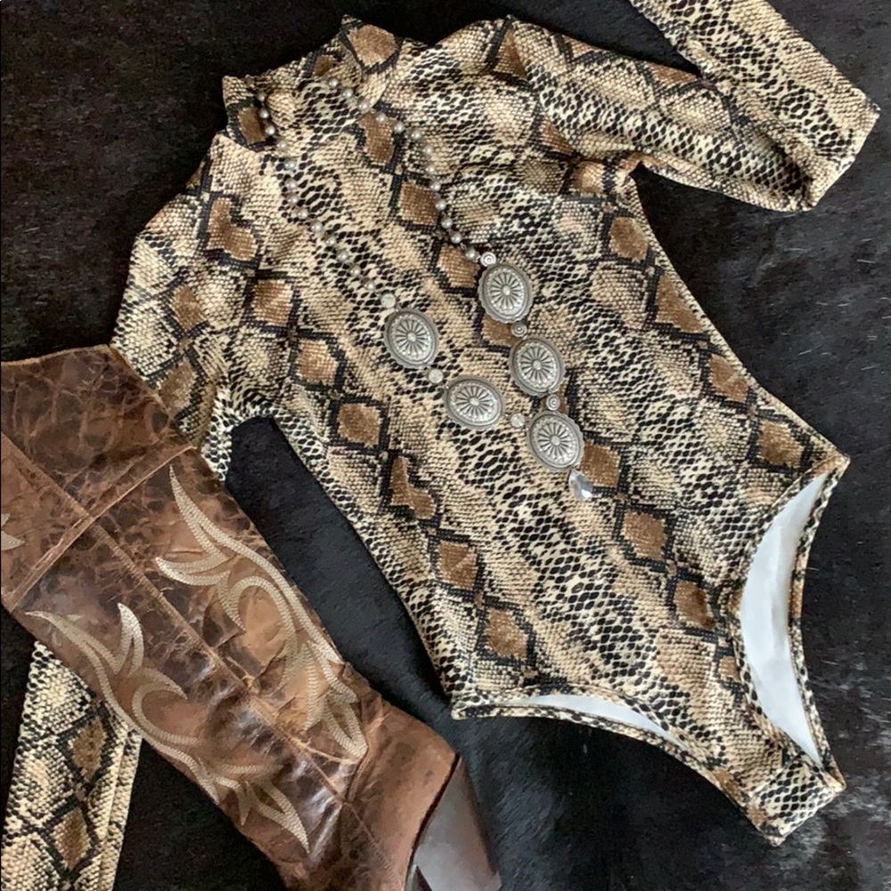 Python Snake Print Bodysuit